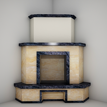 Cozy Corner Fireplace 3D model image 1 