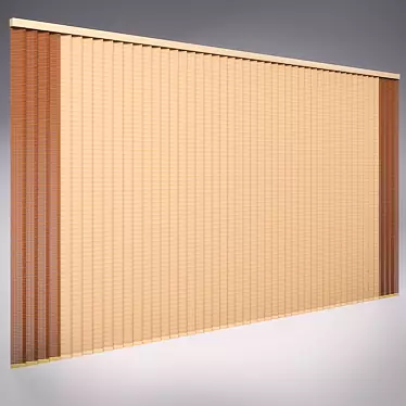 Vertical Blinds - Natural Materials 3D model image 1 