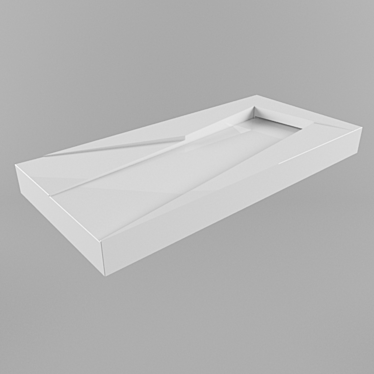 OZ Ceramic Washbasin: Elegant Design 3D model image 1 