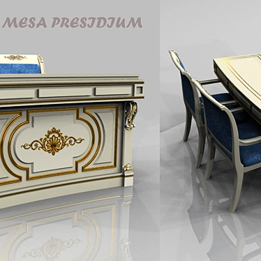 Modular Presidium Table 3D model image 1 