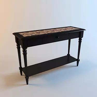 Modern Entryway Console Table 3D model image 1 