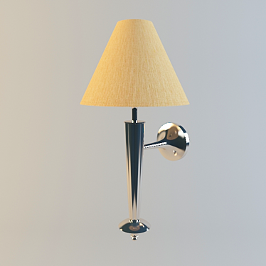 Elegant Wall Sconce 3D model image 1 