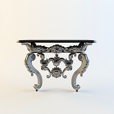 Vintage Console: Classic Design & Intricate Patterns 3D model image 1 