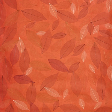 Prima Rojo Leaves Wallpaper: Natural Elegance 3D model image 1 