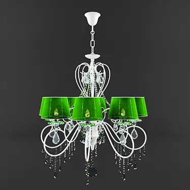 Exquisite Swarovski Crystal Chandelier 3D model image 1 