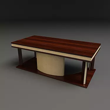 Turri Wood Table 3D model image 1 