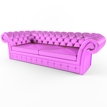 Classic Strap Sofa 3D model image 1 