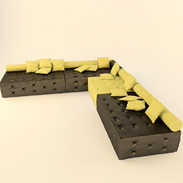 Versatile Modular Sofa 3D model image 1 