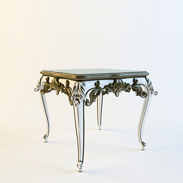 Classic Four-Person Dining Table 3D model image 1 