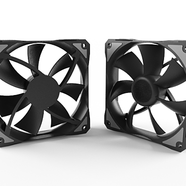 CoolMax ZF3-Fan: Efficient Cooling Solution 3D model image 1 