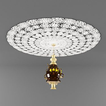 Elegant Chandelier Décor 3D model image 1 