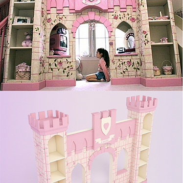 Enchanting Princess Castle Balcony Escape 3D model image 1 