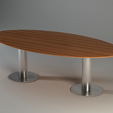 Modern Office Desk: DEDALUS 3D model image 1 