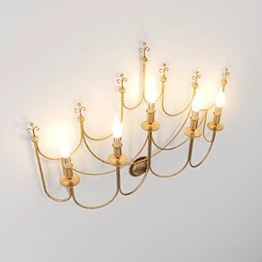 Classic Style 5-Light Candelabra 3D model image 1 