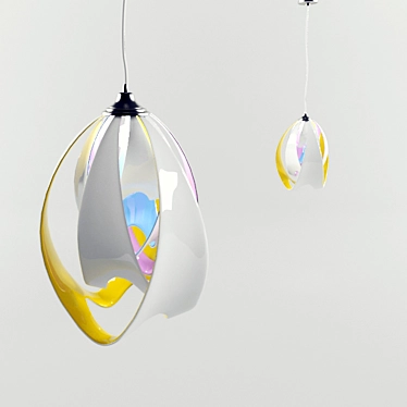 Elegant Glow Pendant Light 3D model image 1 