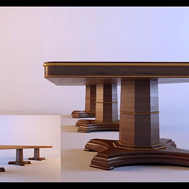 Product Description: Текстуры присутствуют (Translation: Textures are present)

Textured Table 3D model image 1 