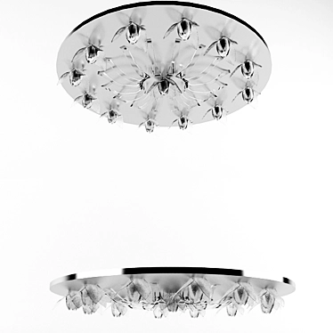 Glamorous Crystal Chandelier 3D model image 1 