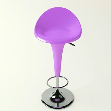 Modern Bar Chair 3D model image 1 