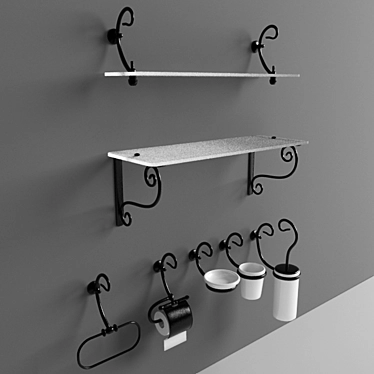 Globo Peastrum Bathroom Accessories 3D model image 1 