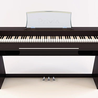 Casio Privia PX-735: Authentic Piano Experience! 3D model image 1 