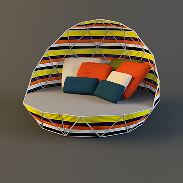 Moroso Tropicalia Lounge Chair 3D model image 1 