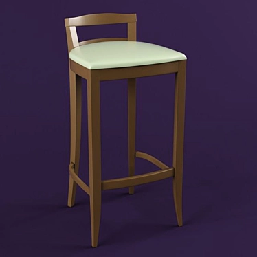 Stylish Bar Stool 3D model image 1 