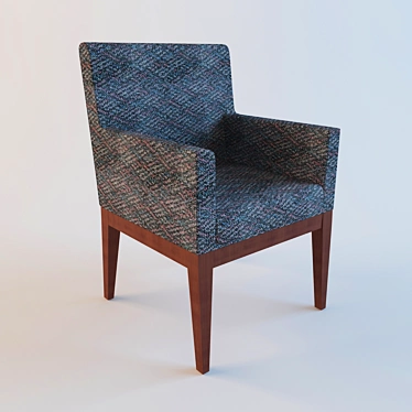 Compact and Cozy Armchair 3D model image 1 