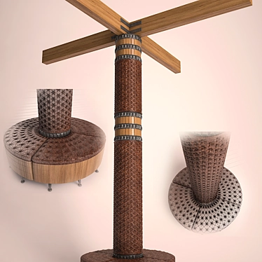 Column with Pufami: 3000mm Height, 330mm Diameter 3D model image 1 