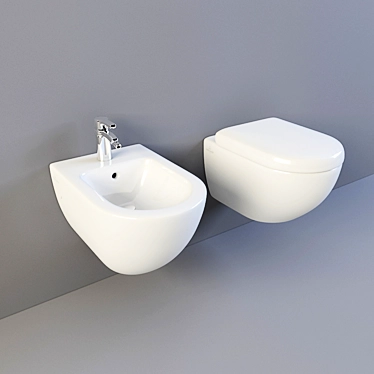 Villeroy & Boch Subway 2.0: Stylish Bathroom Set 3D model image 1 