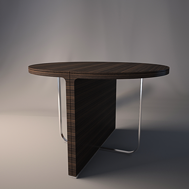 Stylish Wooden Table 3D model image 1 