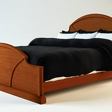 Luxurious Favero Via Veneto Bed 3D model image 1 