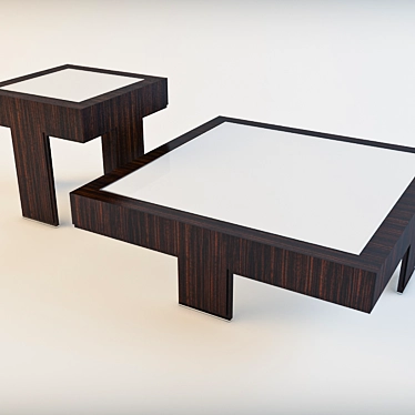 Elegant Dolce Vita Tables by Turri 3D model image 1 