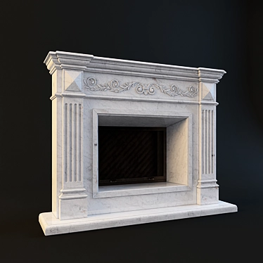 Modern Electric Fireplace - 1500W 3D model image 1 