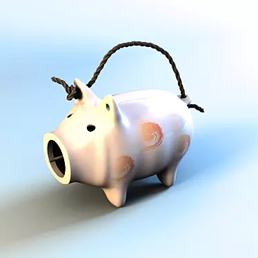 Piggy Aroma Lamp: Delightful Scent Dispenser 3D model image 1 