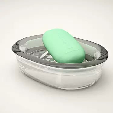 Sleek Soap Dish 3D model image 1 