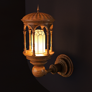 Traditional Uzbek Street Lamp 3D model image 1 