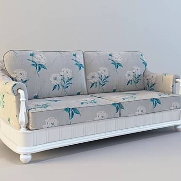 Elegant Provence Sofa 3D model image 1 