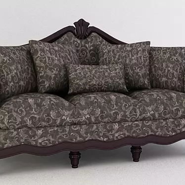 Elegant Comfort Sofa 3D model image 1 