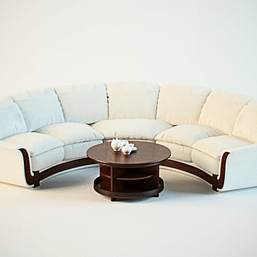 Classic Soft Sofa 3D model image 1 