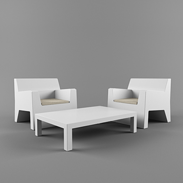 Vibrant Outdoor Furniture by Vondom 3D model image 1 
