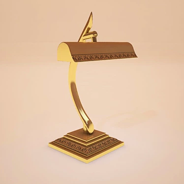 Sleek Modern Desk Lamp 3D model image 1 