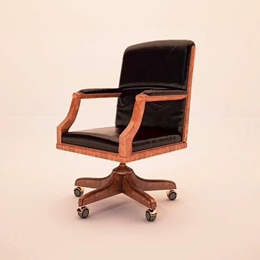 Elegant Velvet Armchair 3D model image 1 
