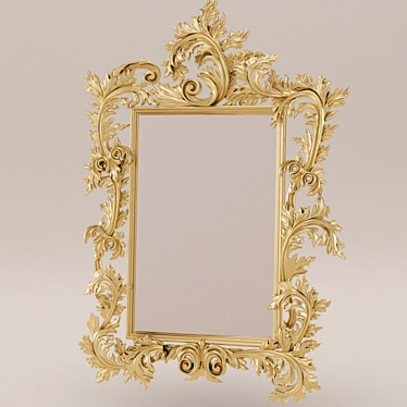 Reflective Elegance: 3D Mirror Design 3D model image 1 