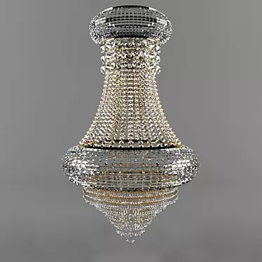 Elegant Crystal Chandelier 3D model image 1 