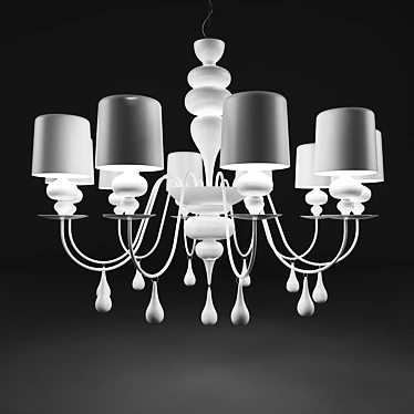 Masiero Eva S10 Chandelier 3D model image 1 