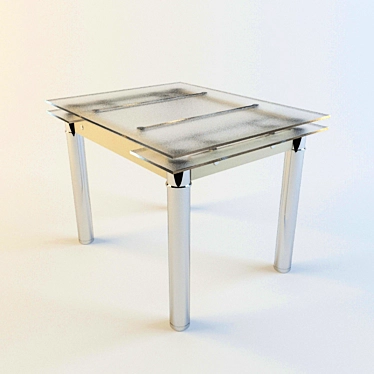 Foldable Dining Table: Convenient and Stylish 3D model image 1 