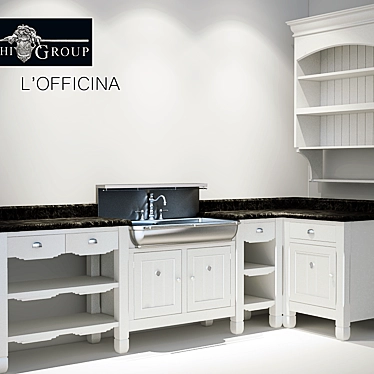 L'OFFICINA Kitchen by Marchi Group 3D model image 1 