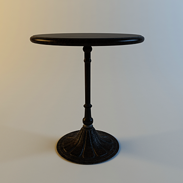 20th C. Chrysanthemum Brasserie Table 3D model image 1 