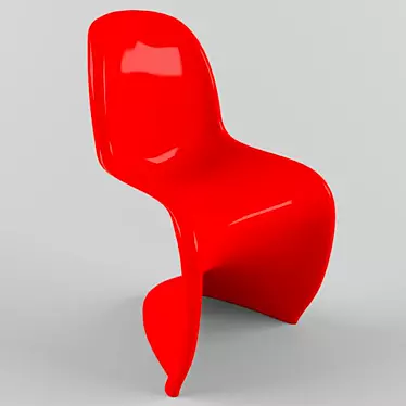 Durable Plastic Chair 3D model image 1 