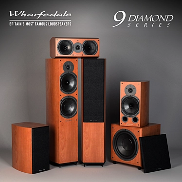 Impeccable Wharfedale Diamond 9 Replica 3D model image 1 